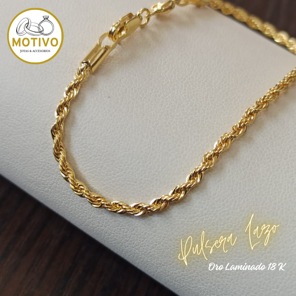 Pulsera Lazo Unisex oro Laminado 18 K