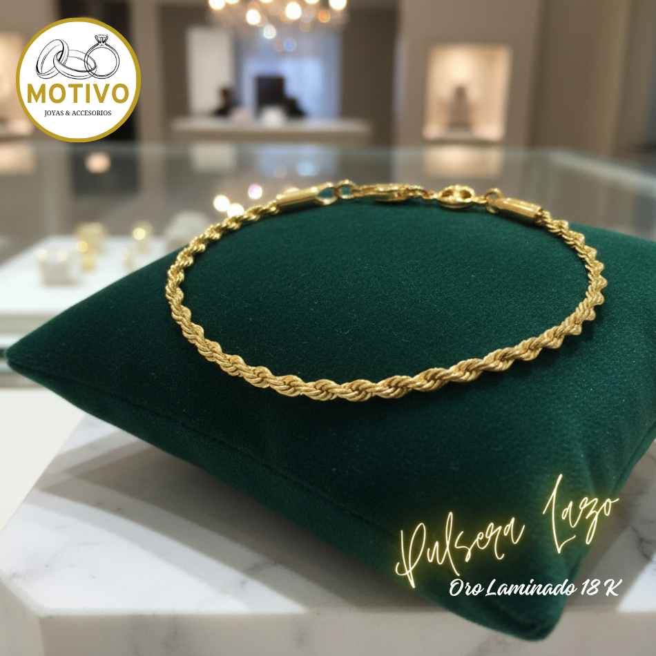 Pulsera Lazo Unisex oro Laminado 18 K