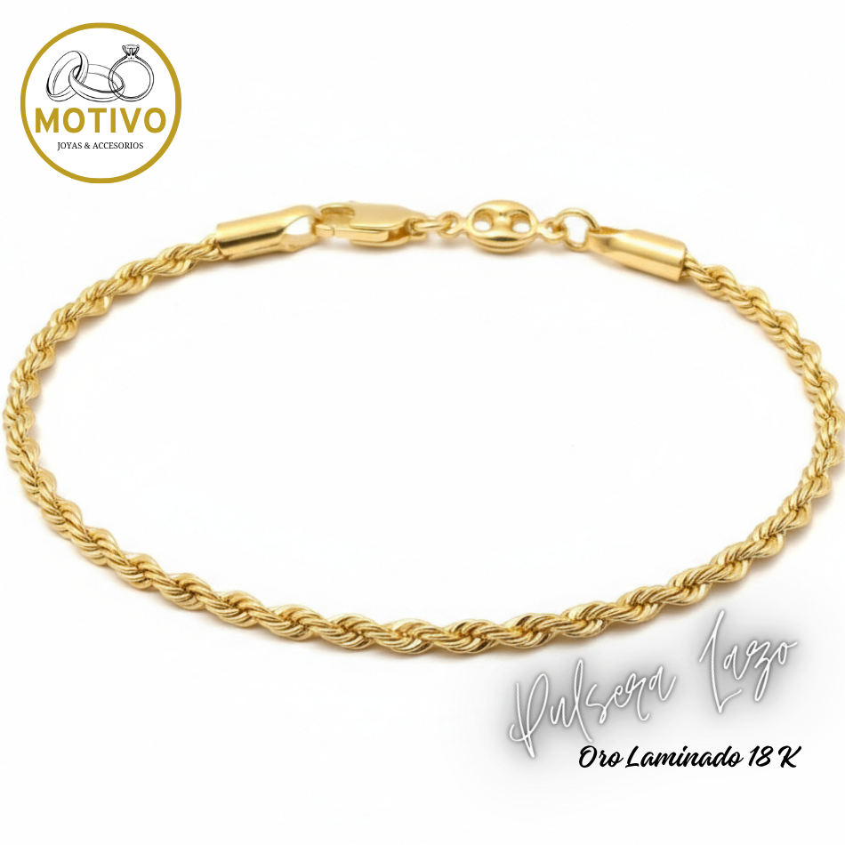 Pulsera Lazo Unisex oro Laminado 18 K