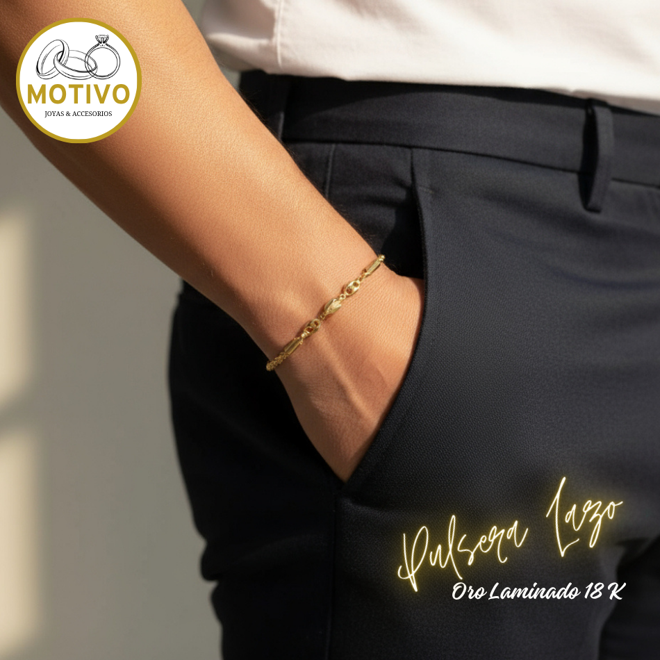 Pulsera Lazo Unisex oro Laminado 18 K