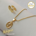 Set Virgen de la Milagrosa Oro laminado 18K🙏