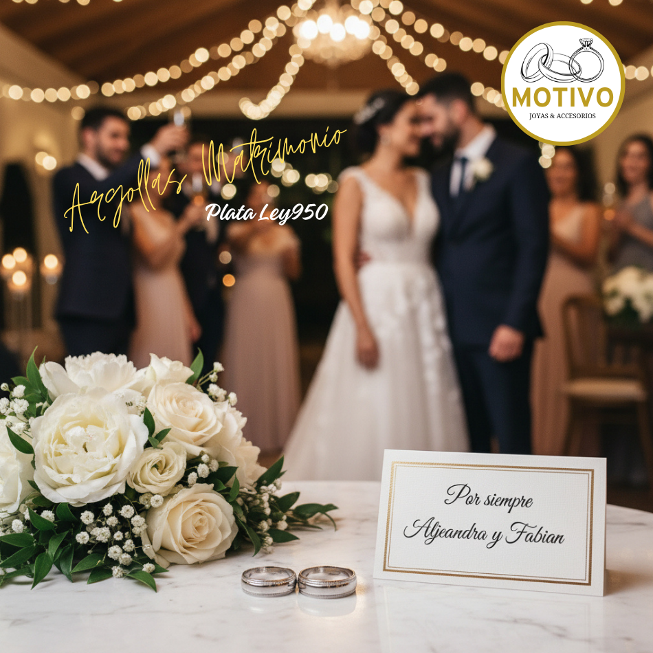 Argollas Matrimonio en Plata ley950 diseño Clásico Lisas 🎁
