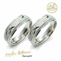 Argollas Matrimonio en Plata ley950 diseño Ictus 🐟