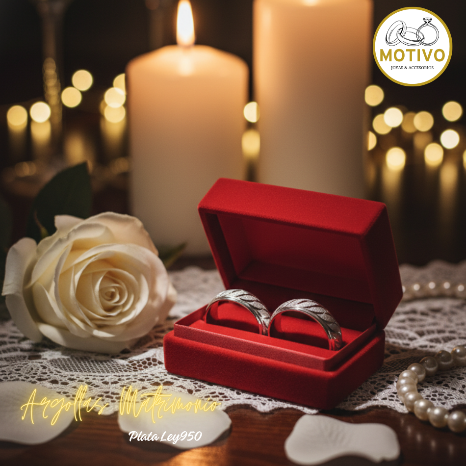 Argollas Matrimonio en Plata ley950 diseño olas 🌊