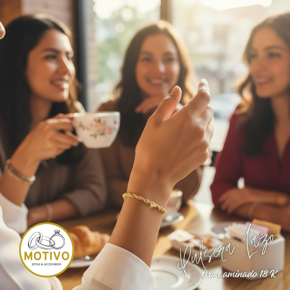 Pulsera Lazo Unisex oro Laminado 18 K