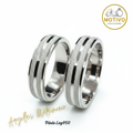 Argollas Matrimonio en Plata ley950 diseño Astra💥